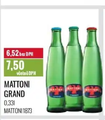 Ratio MATTONI GRAND 0.33 l. nabídka