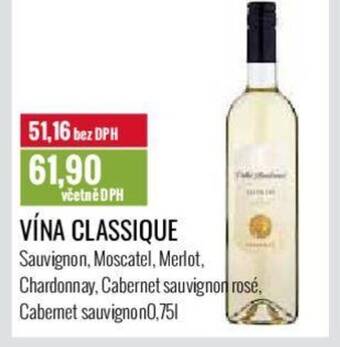 Ratio VÍNA CLASSIQUE 0.75 l. nabídka