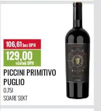 Ratio PICCINI PRIMITIVO PUGLIO nabídka
