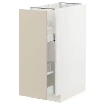 IKEA Metod / maximera spod. skříňka/výsuv. vnitř. vyb., bílá/havstorp béžová, 30x60 cm nabídka