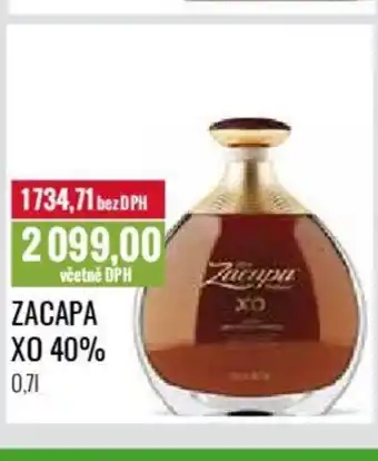 Ratio ZACAPA XO 40% nabídka
