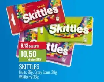 Ratio SKITTLES Fruits 38g, Crazy Sours 38g Wildberry 38g nabídka