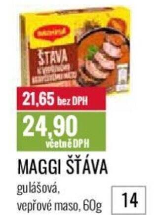 Ratio MAGGI ŠŤÁVA nabídka
