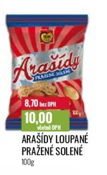 Ratio ARAŠÍDY LOUPANÉ PRAŽENÉ SOLENÉ 100g nabídka
