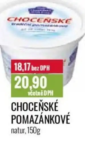 Ratio CHOCEŇSKÉ POMAZÁNKOVÉ natur, 150g nabídka