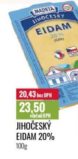 Ratio JIHOČESKÝ EIDAM 20% nabídka