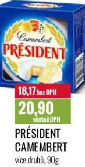 Ratio PRÉSIDENT CAMEMBERT nabídka