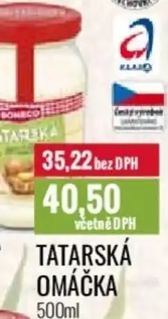 Ratio TATARSKÁ OMÁČKA 500ml nabídka