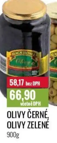 Ratio OLIVY ČERNÉ, OLIVY ZELENÉ 900g nabídka