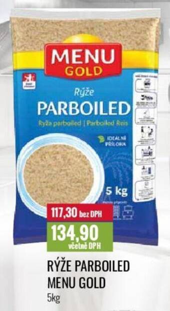 Ratio RÝŽE PARBOILED MENU GOLD nabídka