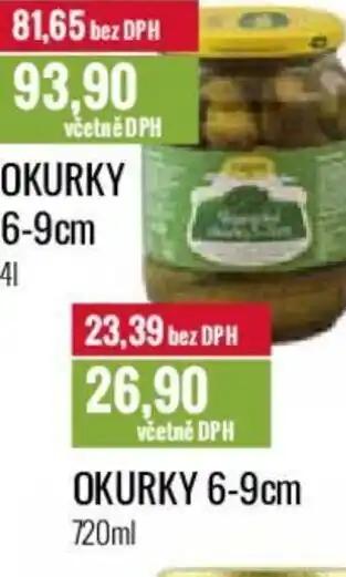 Ratio OKURKY 6-9cm nabídka