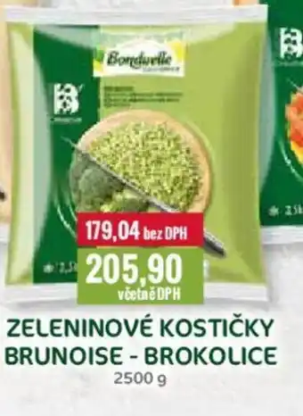 ZELENINOVÉ KOSTIČKY BRUNOISE - BROKOLICE 2500 g