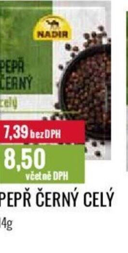 Ratio PEPŘ ČERNÝ CELÝ nabídka