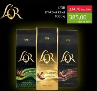 Ratio L'OR zrnková káva 1000g nabídka