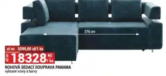 Merkury Market ROHOVÁ SEDACÍ SOUPRAVA PANAMA vybrané vzory a barvy nabídka