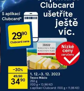 Tesco Tesco máslo 250 g nabídka
