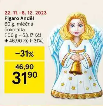 Tesco Figaro anděl 60 g nabídka