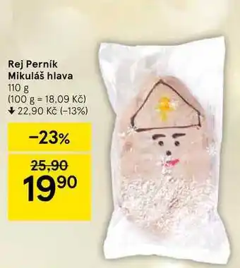 Tesco Rej perník mikuláš hlava 110 g nabídka
