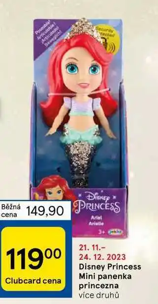 Tesco Disney princess mini panenka princezna nabídka