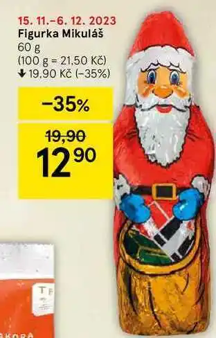 Tesco Figurka mikuláš 60 g nabídka
