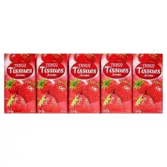 Tesco Tesco papírové kapesníky 3-vrstvé 10x10 ks, vybrané druhy 100ks nabídka