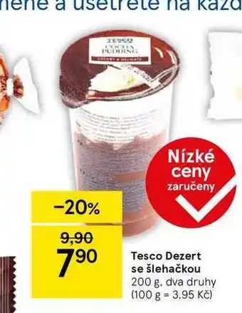 Tesco Tesco dezert se šlehačkou 200 g nabídka