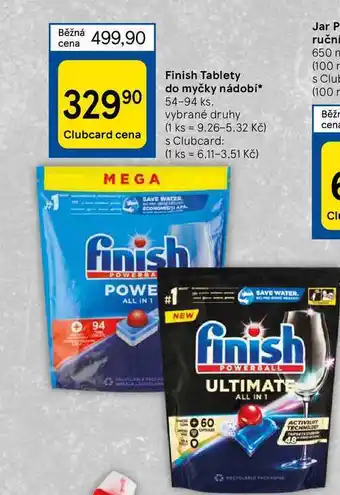 Tesco Finish tablety do myčky nádobí* 54-94 ks nabídka