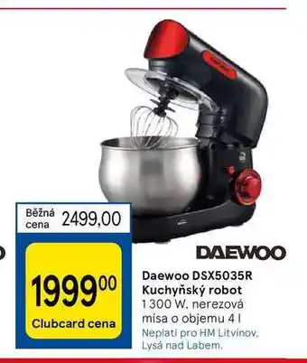 Tesco Daewoo dsx5035r kuchyňský robot 1300 w nabídka