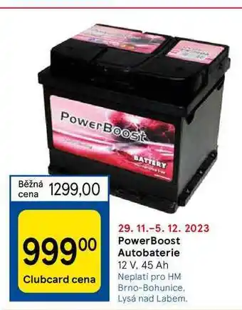Tesco Powerboost autobaterie nabídka