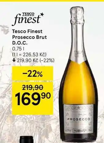 Tesco Tesco finest prosecco brut d.o.c. 0,75 1 nabídka