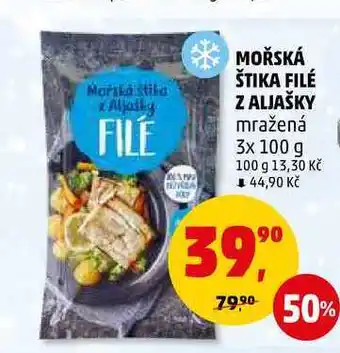 Penny Market Mořská štika filé z aljašky mražená, 3x 100 g nabídka