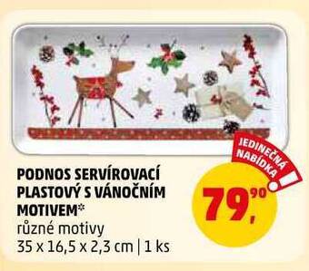 Penny Market Podnos servírovací plastový s vánočním motivem, 1 ks nabídka