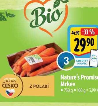 Albert Nature's promise mrkev 750 g nabídka