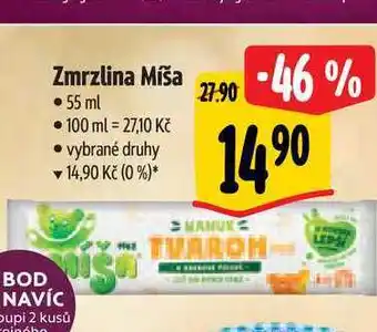 Albert Zmrzlina míša • 55 ml nabídka