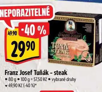 Albert Franz josef tuňák - steak 80 g nabídka