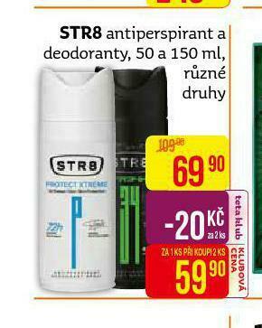 Teta Str8 antiperspirant nabídka