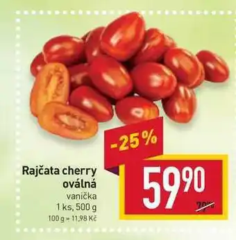 Billa Rajčata cherry oválná vanička 1 ks, 500 g nabídka