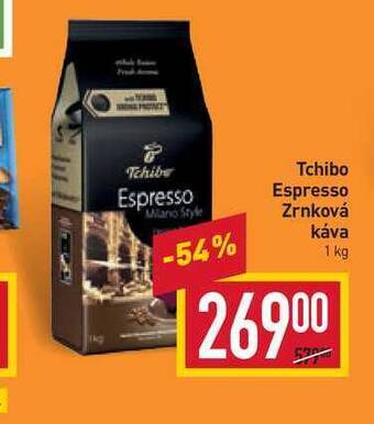 Billa Tchibo espresso zrnková káva 1 kg nabídka