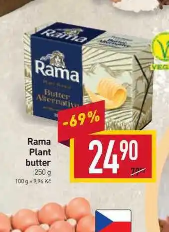 Billa Rama plant butter 250 g nabídka