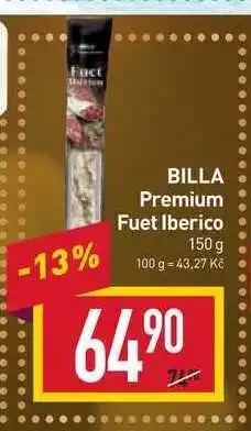 Billa Billa premium fuet iberico 150 g nabídka