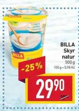 Billa Billa skyr natur 500 g nabídka