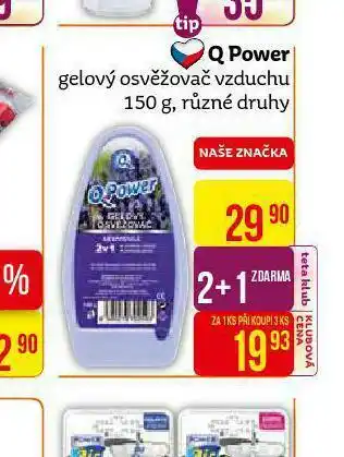 Teta Q power gelový osvěžovač vzduchu nabídka