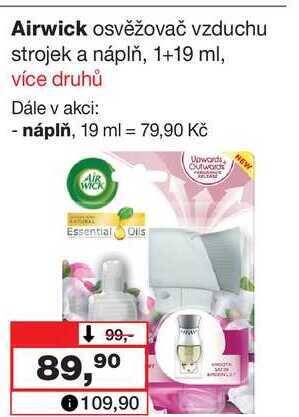 Barvy a laky drogerie Airwick osvěžovač vzduchu strojek a náplň, 1+19 ml nabídka