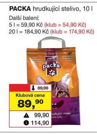 Barvy a laky drogerie Packa hrudkující stelivo, 10l nabídka