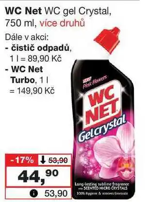 Barvy a laky drogerie Wc net wc gel crystal, 750 ml nabídka