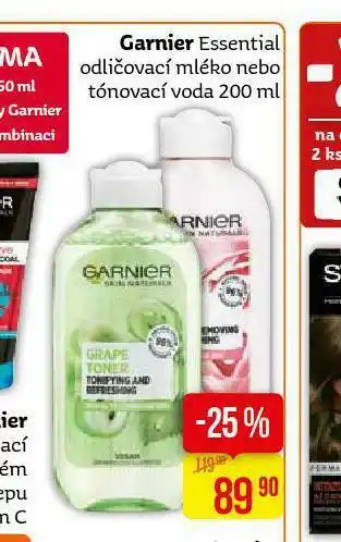 Teta Garnier essential odličovací mléko nabídka