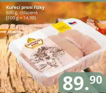Potraviny CZ Kuřecí prsní řízky 600 g, chlazené nabídka