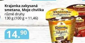 Potraviny CZ Krajanka zakysaná smetana, moje chvilka různé druhy 130 g nabídka