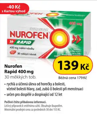 Dr. Max Nurofen Rapid 400 mg nabídka