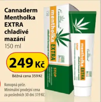 Dr. Max Cannaderm Mentholka EXTRA chladivé mazání 150 ml nabídka